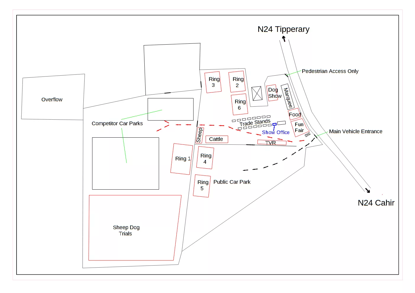 Show grounds map.